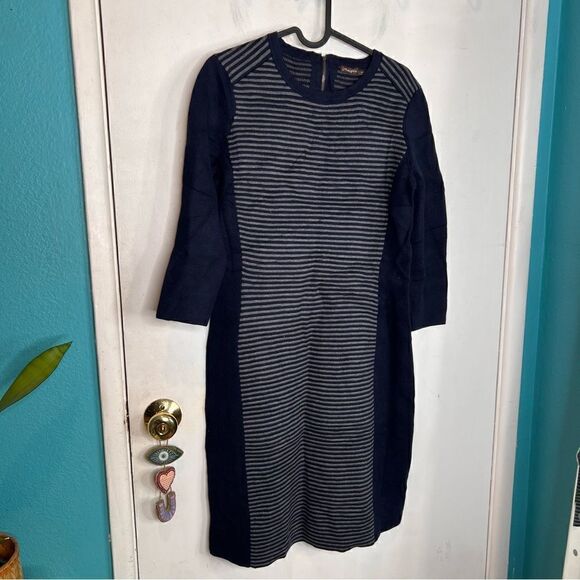 J. McLaughlin knit sweater dress striped - Picture 1 of 8